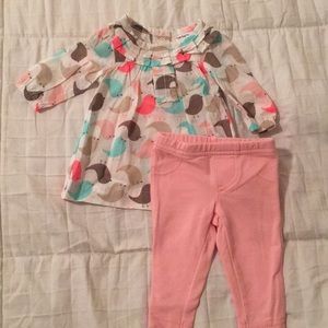 Tunic with Birds and Leggings